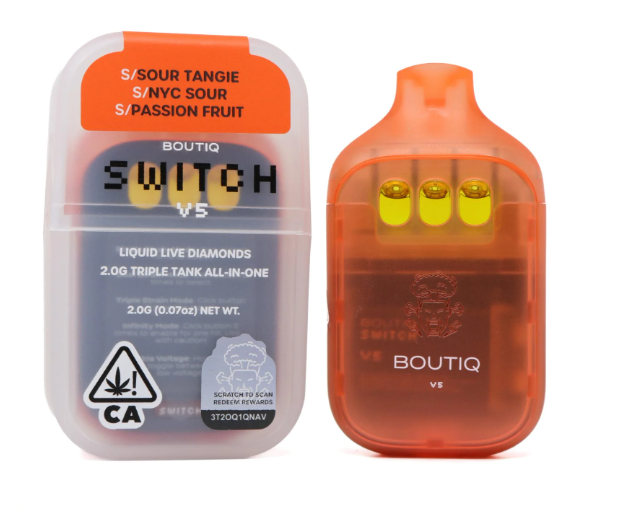 BOUTIQ - AIO - SATIVA - SOUR TANGIE X NYC SOUR X PASSION FRUIT - 1G