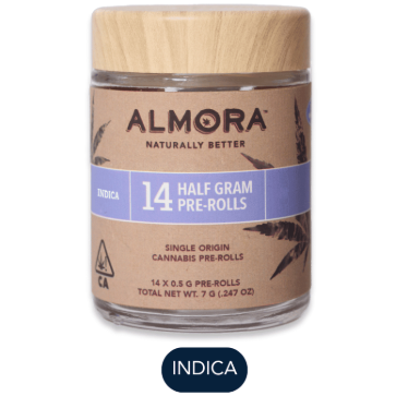 ALMORA FARM - PREROLL PACK - INDICA - SLURRICANE - 0.5G - (14PK)