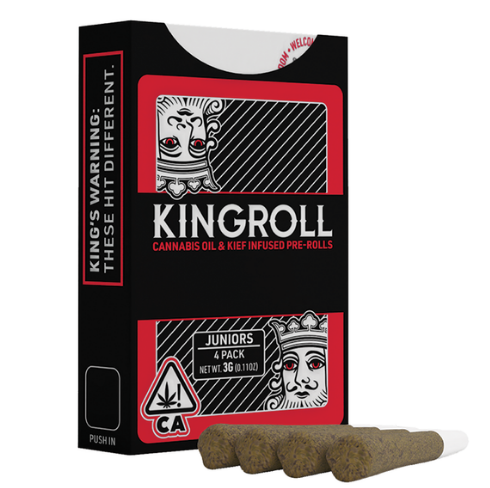 KINGROLL JR - INFUSED PREROLL PACK - INDICA - VARIETY MIX #9 - .75G (4PK)