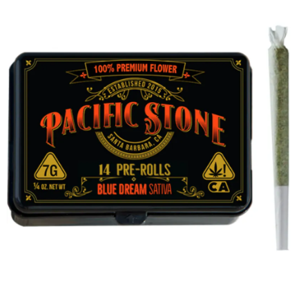 Pacific stone - PACIFIC STONE - PREROLL PACK - SATIVA - BLUE DREAM - .5G - (14PK) Main Image