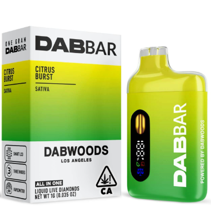DABWOODS - AIO - LIQUID DIAMOND - SATIVA - CITRUS BURST - 1G