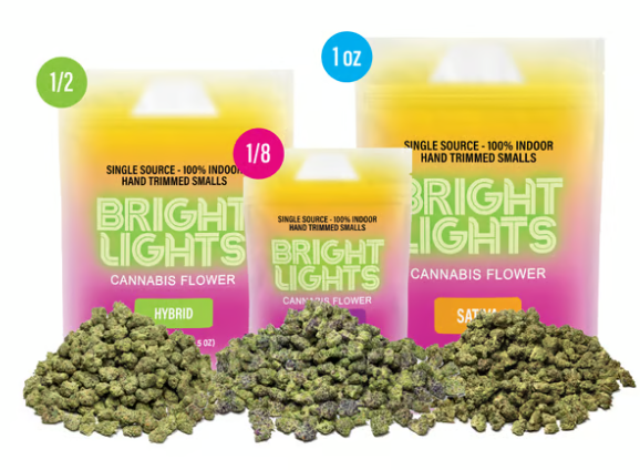 BRIGHT LIGHTS- FLOWER - INDICA - WHITE LIGHTNING - 14G