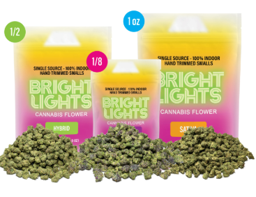 BRIGHT LIGHTS - FLOWER - HYBRID - CHROME KUSH - 28G