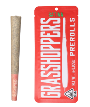 GRASSHOPPERS - PREROLL - SATIVA - RED GREEEN - 1 g