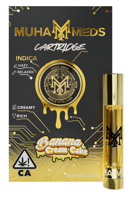MUHA MEDS - CARTRIDGE - INDICA - BANANA CREAM CAKE - 1 g