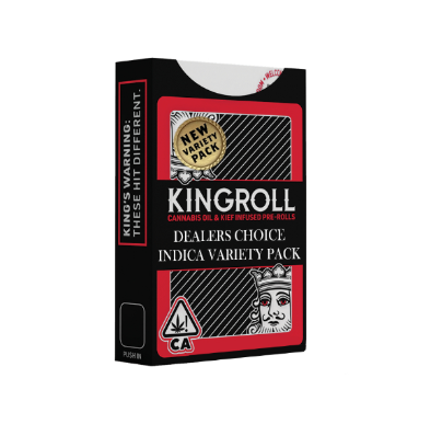 KINGROLL JR - INFUSED PREROLL PACK - INDICA - VARIETY MIX #6 - .75G (4PK)