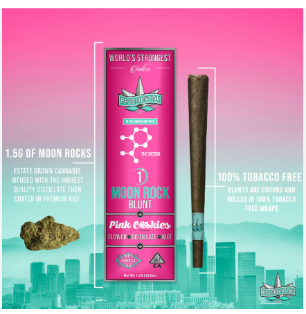PRESIDENTIAL - INFUSED BLUNT - INDICA - PINK COOKIES - 1.5G