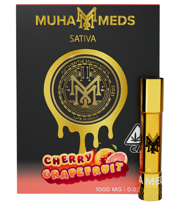 MUHA MEDS - CARTRIDGE - SATIVA - CHERRY GRAPEFRUIT - 1 G