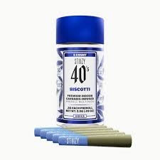 Stiiizy - STIIIZY 40'S - INFUSED PREROLL PACK - INDICA - BISCOTTI - .5G - (5PK) Main Image