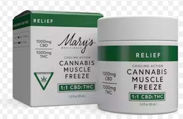 MARY'S MEDICINAL - MUSCLE FREEZE - 1:1 CBD/THC - 3.0 FL OZ