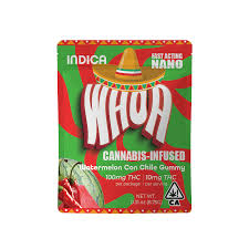 WHOA - EDIBLE - INDICA - WATERMELON CON CHILE - 100MG