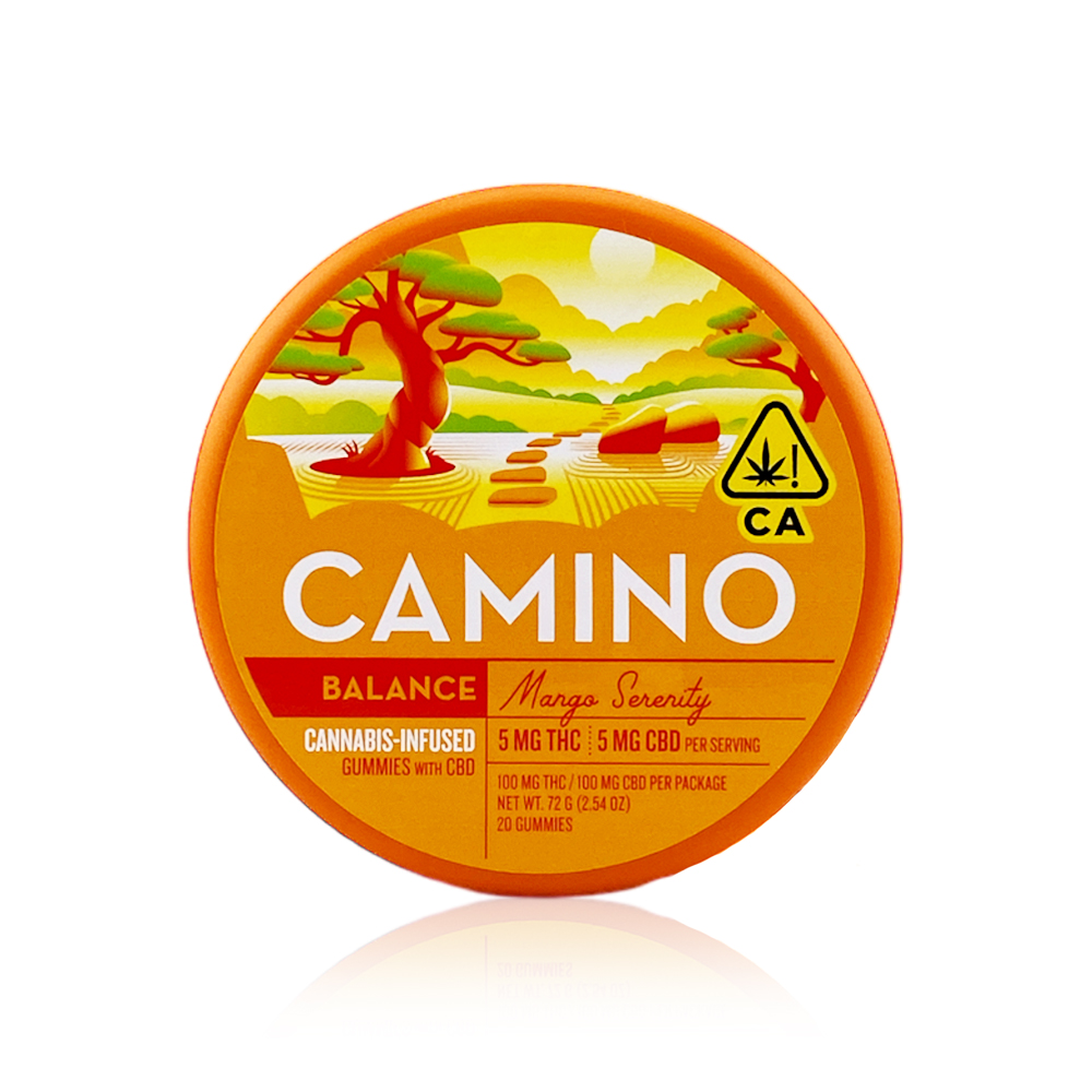 CAMINO - EDIBLE - GUMMY - HYBRID - MANGO SERENITY - 1:1 - 100MG