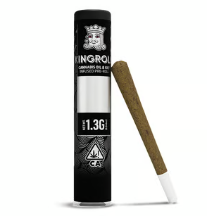 KINGROLL - INFUSED PREROLL - INDICA - KING LOUIS XIII X QUEEN Z - 1.3G