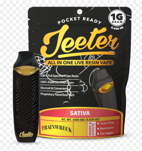JEETER - AIO - LIVE RESIN - SATIVA - TRAINWRECK - 1G