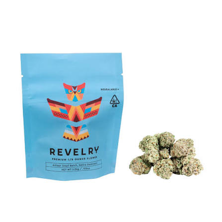 REVELRY - FLOWER - SATIVA - BLUEBERRY SMOOTHIE - 3.5G
