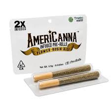 Americanna - AMERICANNA - INFUSED PREROLL PACK - INDICA - GRAPE DOSI - 0.65G(2PK)  Main Image