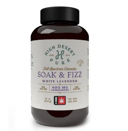 High desert pure - HIGH DESERT PURE - TOPICAL - SOAK & FIZZ - WHITE LAVENDER - 1:1 - 400MG Main Image