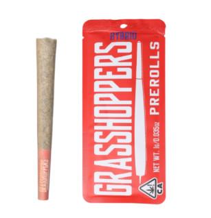 GRASSHOPPERS - INFUSED PREROLL - RED YELLOW BLUE - HYBRID - 1G