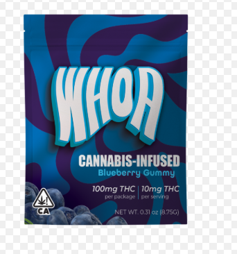 WHOA - EDIBLE - INDICA - BLUEBERRY - 100MG