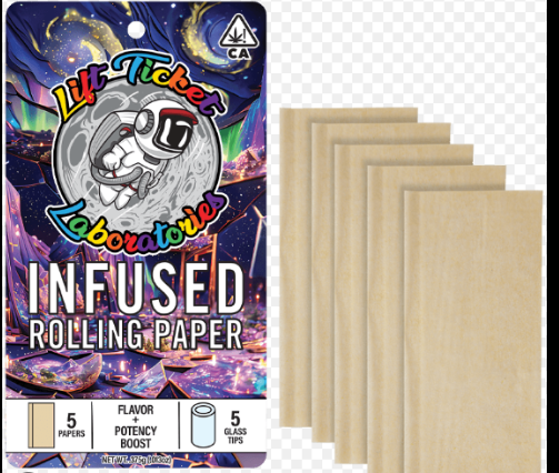 LIFT TICKET - INFUSED ROLLING PAPER - LCG - (5PK)