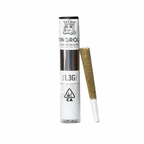 KINGROLL - INFUSED PREROLL - HYBRID - WHITE WIDOW X STRAWBERRY FIELDS - 1.3 G