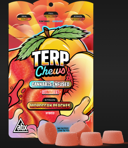 ABX - EDIBLE  - GUMMIES - HYBRID - MOROCCAN PEACHES - 100 mg