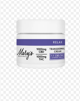 MARYS MEDICINALS - TOPICAL - CREAM - LAVENDER VANILLA - 1:1 - 1000MG