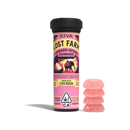 LOST FARM - EDIBLE - GUMMY - SATIVA - STRAWBERRY LEMONADE - 100MG