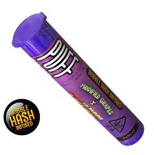 INFUSED PREROLL - BUBBLE HASH - INDICA - MODIFIED GRAPES X APPLES & BANANAS - 1G