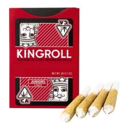 KINGROLL JR - INFUSED PREROLL PACK - SATIVA - VARIETY MIX #8 - .75G (4PK)