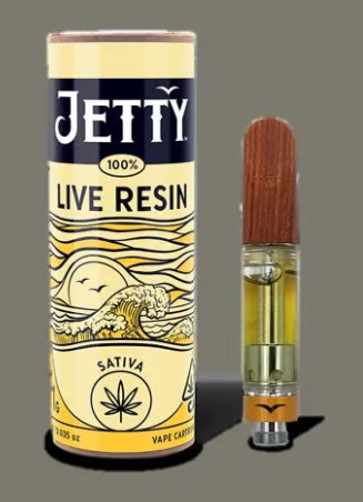 JETTY - CARTRIDGE - LIVE RESIN - SATIVA - CRUSHBOW - 1G