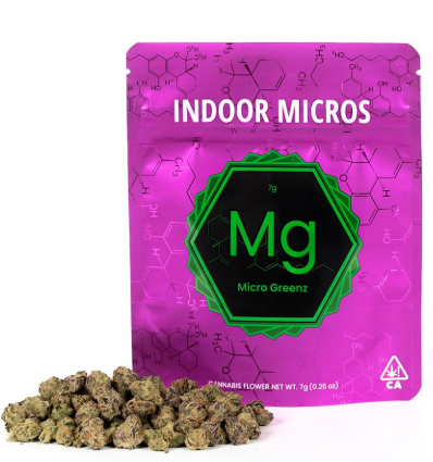 MICRO GREENZ - FLOWER - HYBRID - GMO COOKIES X BLUE ZUSHI - 3.5G