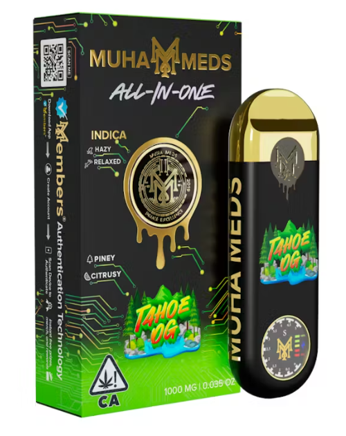 MUHA MEDS - AIO - INDICA - TAHOE OG - 1G