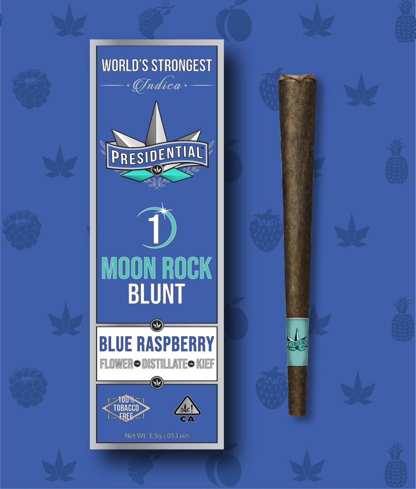 PRESIDENTIAL - INFUSED BLUNT - INDICA - BLUE RASPBERRY