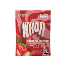 WHOA - EDIBLE - GUMMY - SATIVA - STRAWBERRY - 100MG