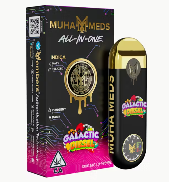 MUHA MEDS - AIO - INDICA - GALACTIC DIESEL - 1G