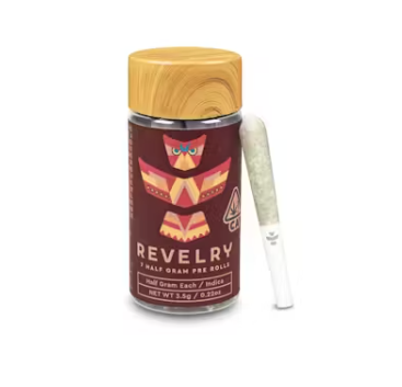 REVELRY - PREROLL PACK - INDICA - CHERRY OG - .5G (7PK)