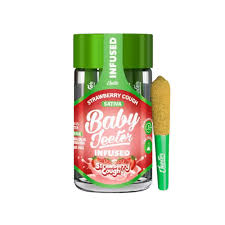 Jeeter - BABY JEETER - INFUSED PREROLL PACK - SATIVA - STRAWBERRY COUGH - .5G - (5PK) Main Image