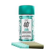Stiiizy - STIIIZY 40'S - INFUSED PREROLL PACK - HYBRID - BLUE BURST - .5G - (5PK) Main Image