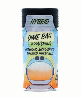 Dime bag - DIME BAG - MOON BEAMS - INFUSED PREROLL PACK - HYBRID - BUBBA GUM - .5G - (5PK) Main Image