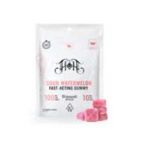 HEAVY HITTERS - EDIBLE - GUMMY - FAST ACTING - HYBRID - SOUR WATERMELON - 100MG