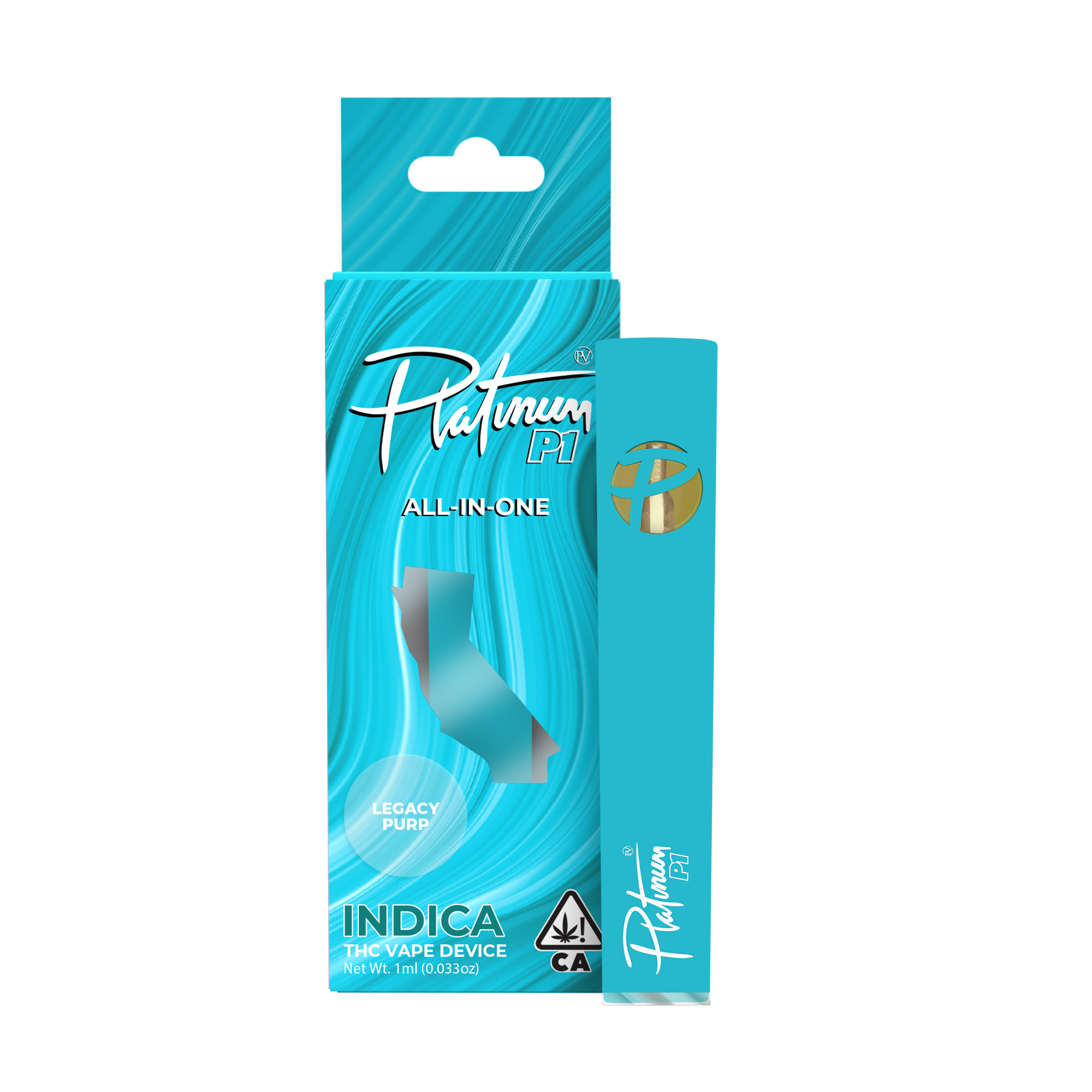 PLATINUM VAPE - AIO - INDICA - PINEAPPLE PUNCH - 1G