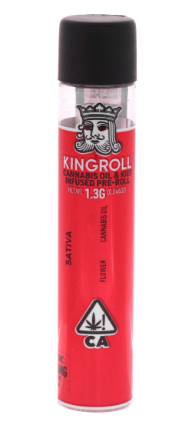 KINGROLL - INFUSED PREROLL - SATIVA - TRAINWRECK X PINEAPPLE EXPRESS - 1.3G