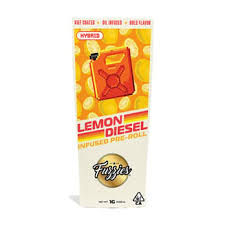 FUZZIES - INFUSED PREROLL- HYBRID - LEMON DIESEL - 1G