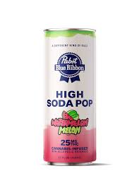 PABST BLUE RIBBON - BEVERAGE - SODA - WATERMELON MELON - 25MG