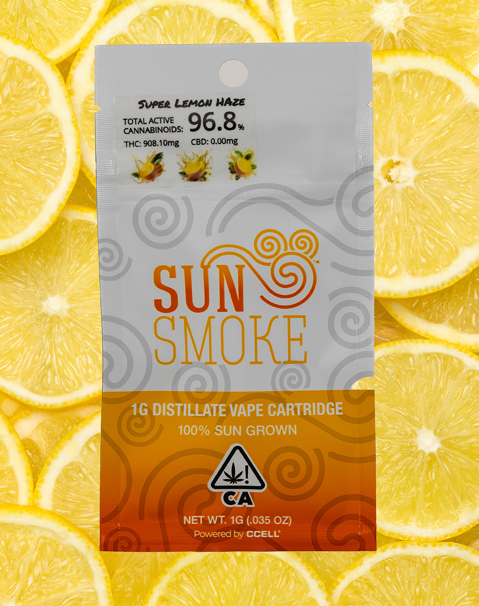 SUNSMOKE - CARTRIDGE - SATIVA HYBRID - SUPER LEMON HAZE - 1G