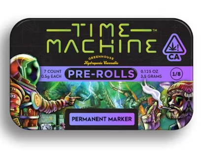 TIME MACHINE - PREROLL PACK - INDICA - PERMANENT MARKER - .5G (7PK)
