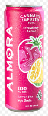 Almora farm - ALMORA FARM - BEVERAGE - STRAWBERRY LEMON - SODA - 100MG Main Image