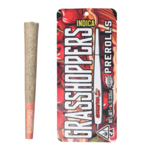 GRASSHOPPERS - INFUSED PREROLL - INDICA - CHERRY PIE - 1G