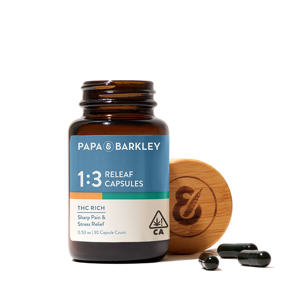 PAPA & BARKLEY - RELEAF CAPSULES - THC RICH 1:3 - 30CT